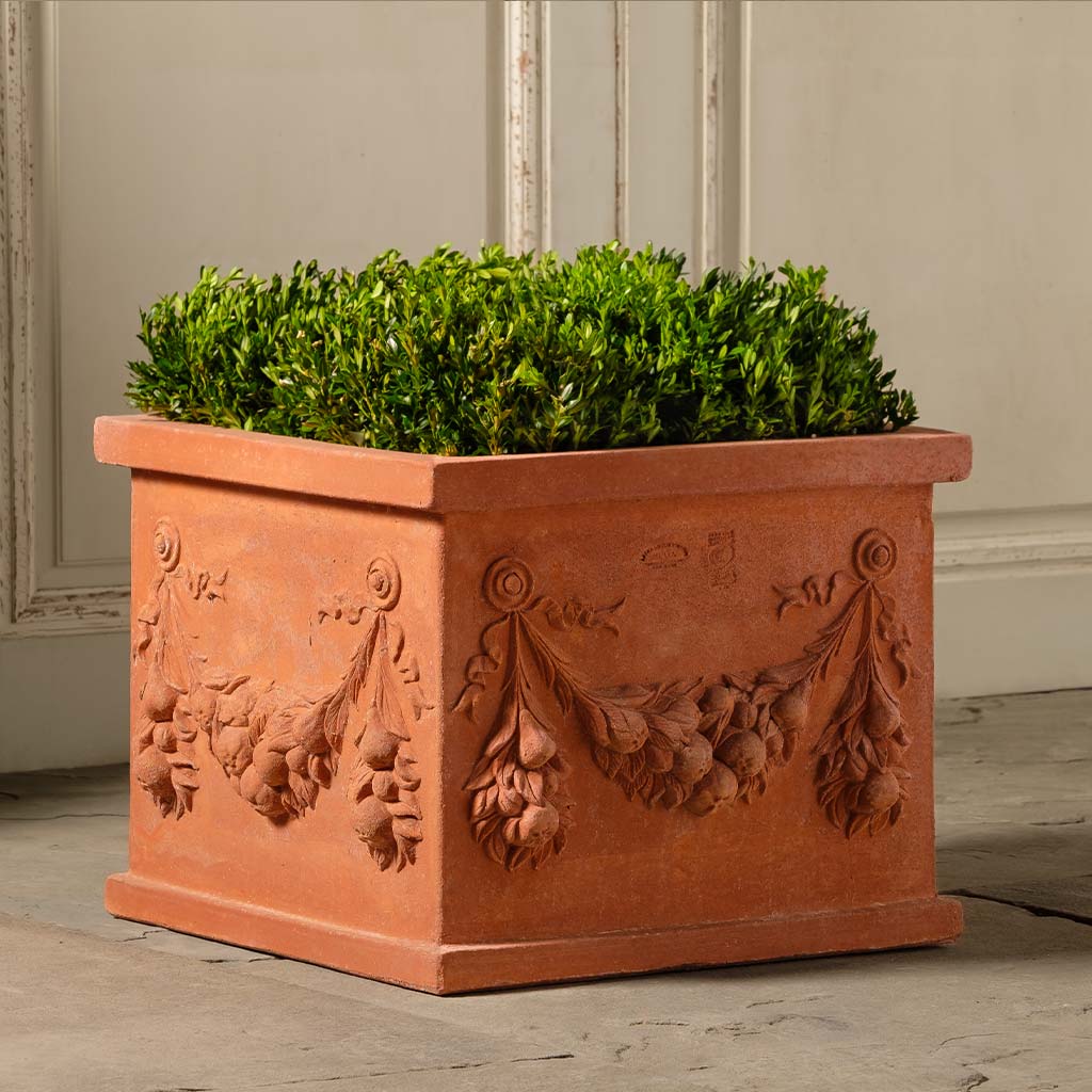square terracotta plant pots Square Garland Planter