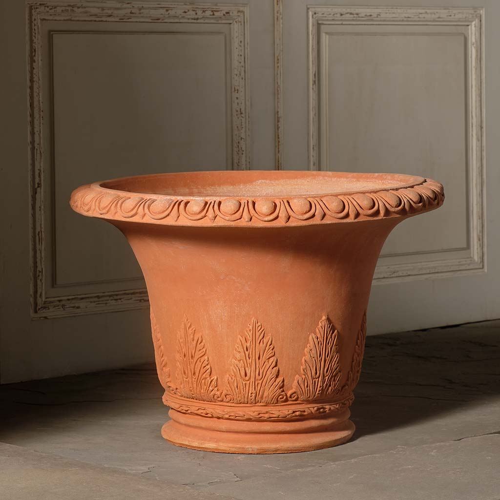 Terracotta and Acanthus retailer Leaf Cloche