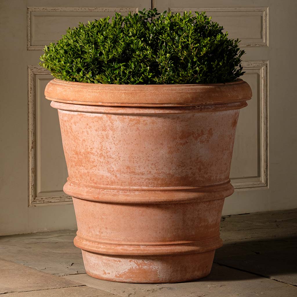 Francese Rolled Rim Planter | Handmade Terra Cotta