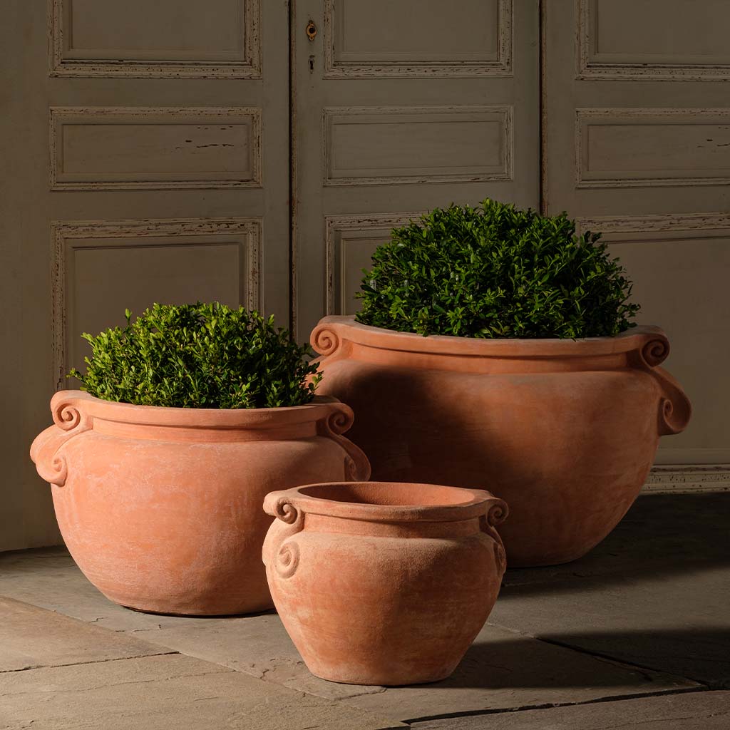 extra large terracotta pots for outdoor plants Cachepot Romano