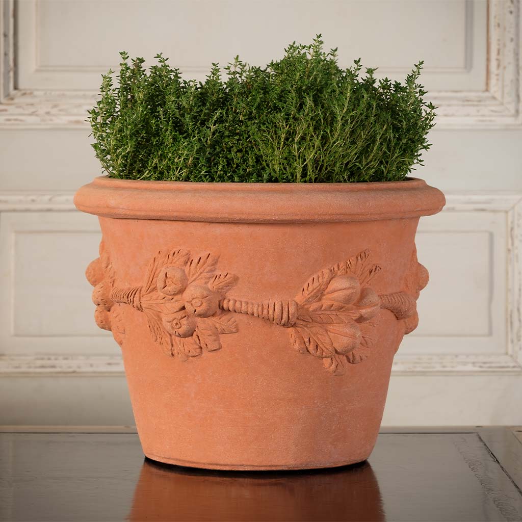 italian pot plants Della Robbia Planter | Handmade Terra Cotta
