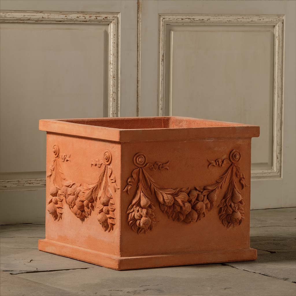square terracotta plant pots Square Garland Planter – Seibert-Rice