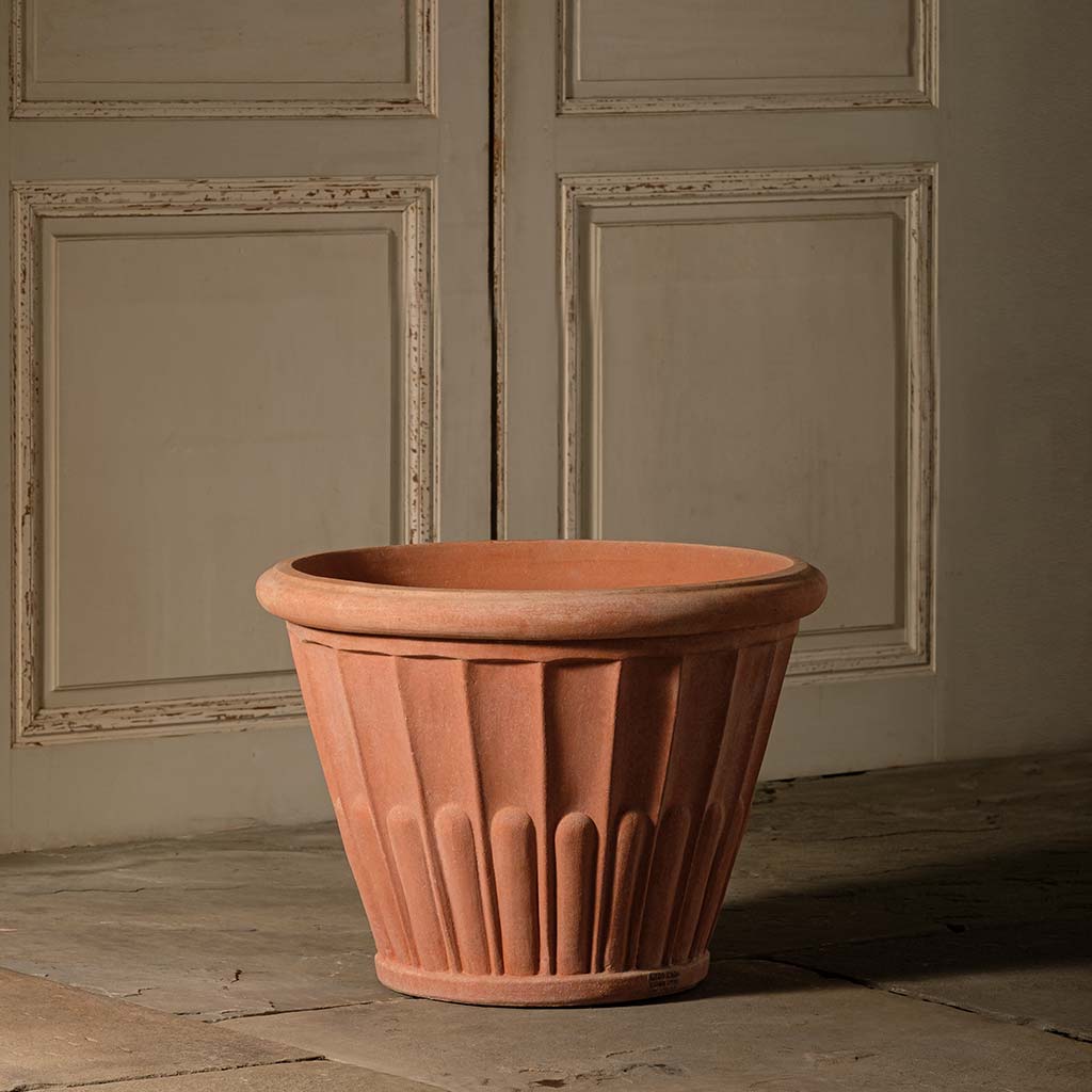 Fluted Flower Pot