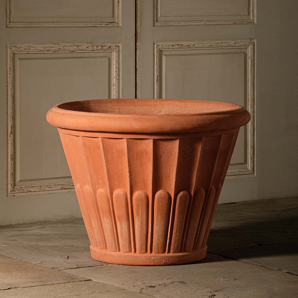 Fluted Flower Pot