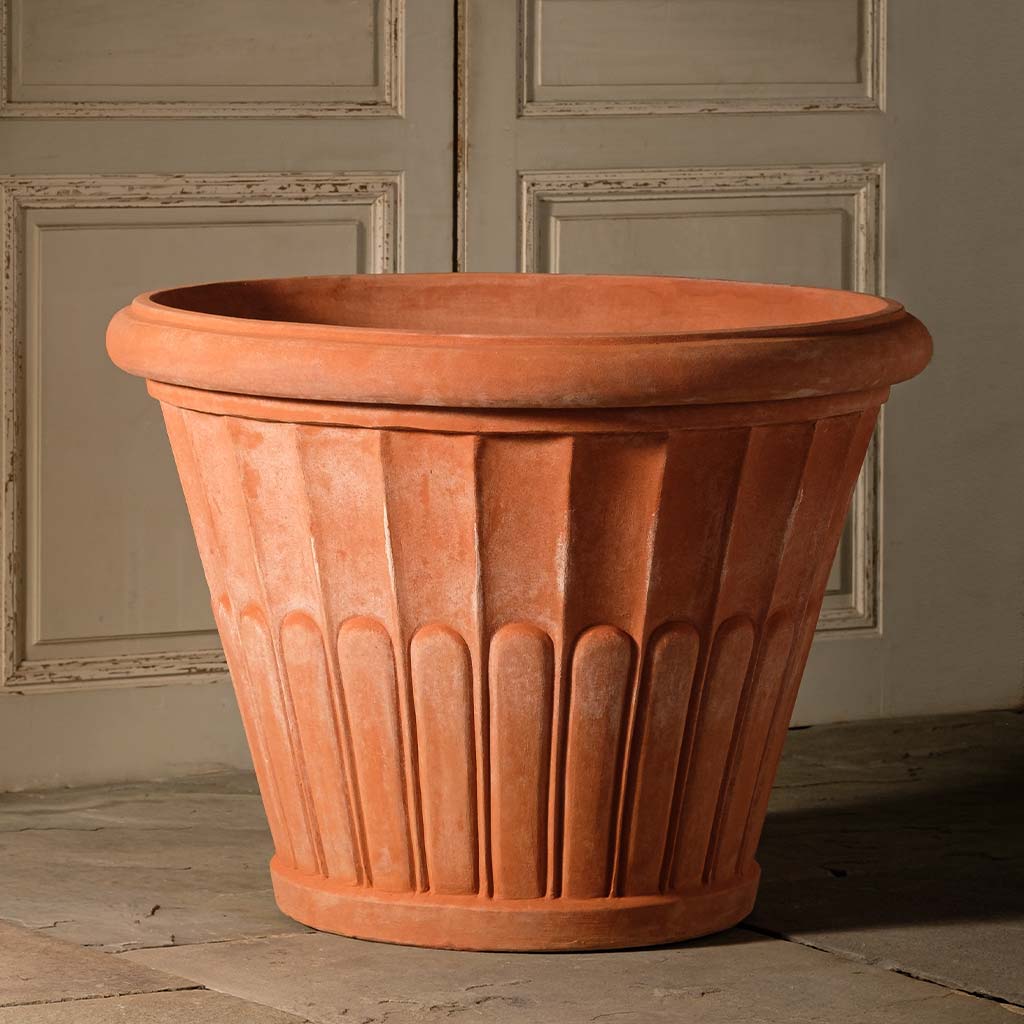 Fluted Flower Pot