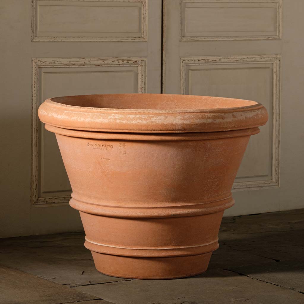 Artisan Rolled Rim Planter, Large