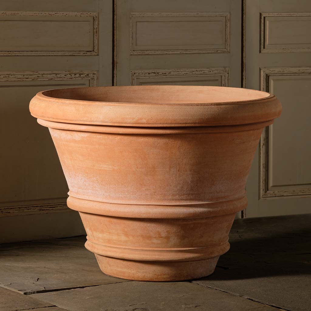 Artisan Rolled Rim Planter, Large